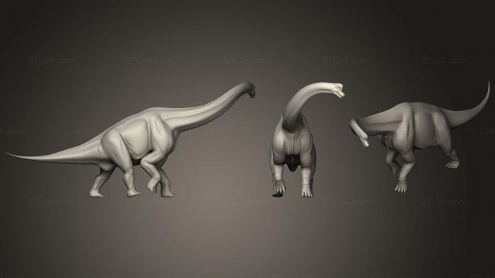 Animal figurines (Brachiosaurus, STKJ_1657) 3D models for cnc